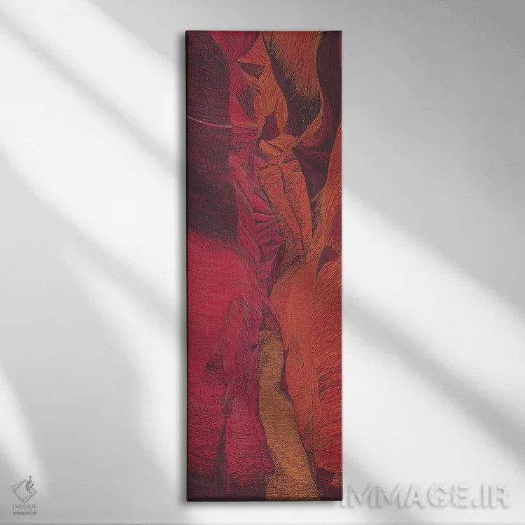 تابلو کانیون آنتلوپ (آریزونا آمریکا) اثر کورالی هوئن - نمای روبهرو روی دیوار