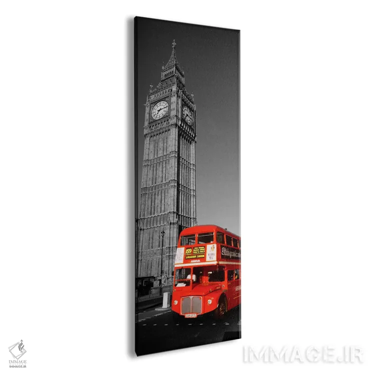 تابلو London, United Kingdom Color Pop,بیگ بن لندن بریتانیا با رنگ تقویتی اثر پانورامیک ایمجز (استودیو عکاسی عریض) - نمای پرسپکتیو محصول