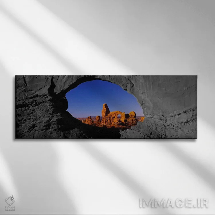 تابلو Arches National Park Color Pop,طاق طبیعی در پارک ملی آرچز با رنگ تقویتی اثر پانورامیک ایمجز (استودیو عکاسی عریض) - نمای روبهرو روی دیوار