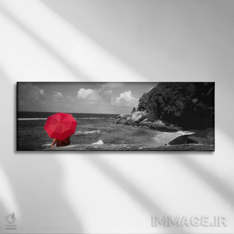 تابلو جزیره موین اقیانوس هند سیشل با رنگ تقویتی اثر پانورامیک ایمجز (استودیو عکاسی عریض) - نمای روبهرو روی دیوار