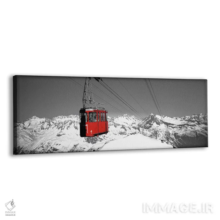 تابلو تلهکابین آندرمت سوئیس با رنگ تقویتی اثر پانورامیک ایمجز (استودیو عکاسی عریض) - نمای پرسپکتیو محصول