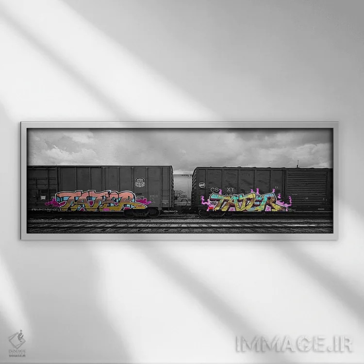 تابلو سیبزمینی (عامیانه) اثر فایو بای فایو کالکتیو - نمای قابدار سفید
