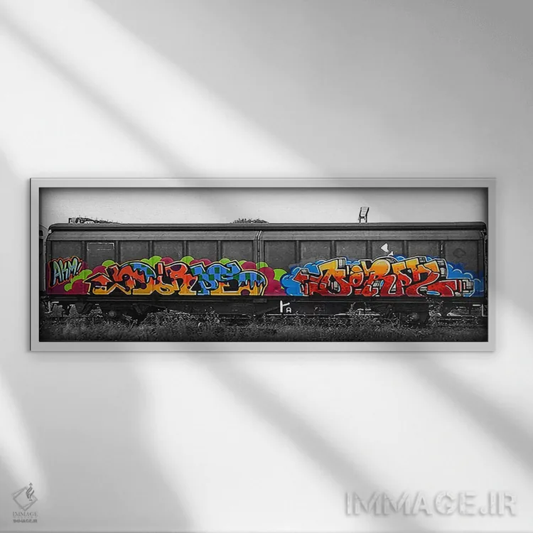 تابلو دورپس (احتمالاً نام یا اصطلاح خاص) اثر فایو بای فایو کالکتیو - نمای قابدار سفید