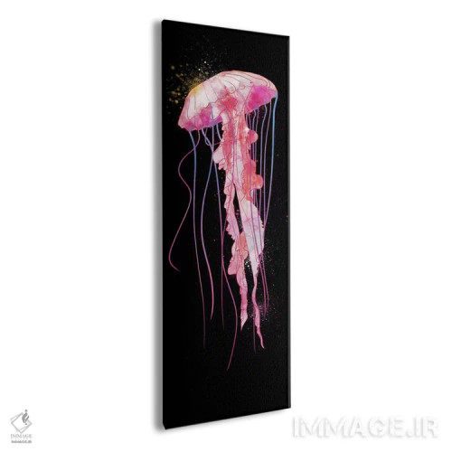 تابلو عروس دریایی آبرنگی اثر فایو بای فایو کالکتیو - نمای پرسپکتیو محصول