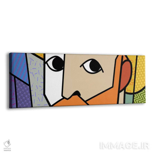 تابلو خودنگاره ۲ (برداشت از ونسان ونگوگ) اثر فایو بای فایو کالکتیو - نمای پرسپکتیو محصول