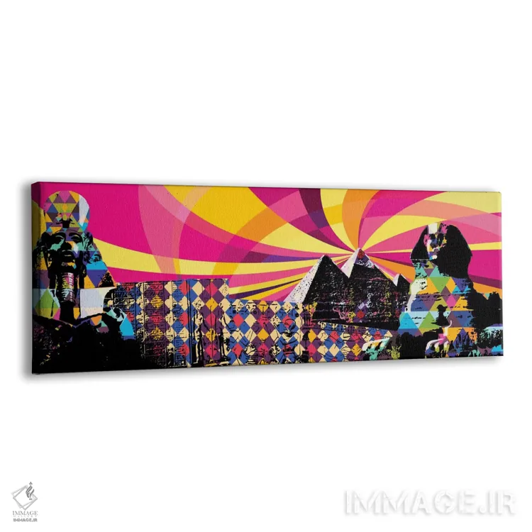 تابلو پاپ سایکدلیک قاهره (سبک هنری) اثر فایو بای فایو کالکتیو - نمای پرسپکتیو محصول