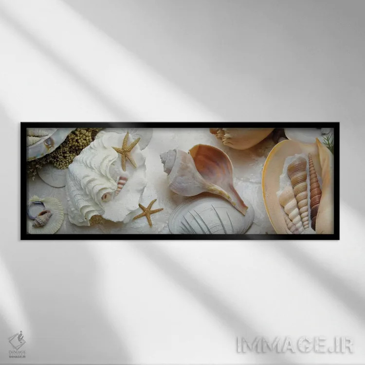 تابلو برکه جزر و مدی جزیره شماره ۳ اثر آلن بلاوشتاین - نمای قابدار مشکی