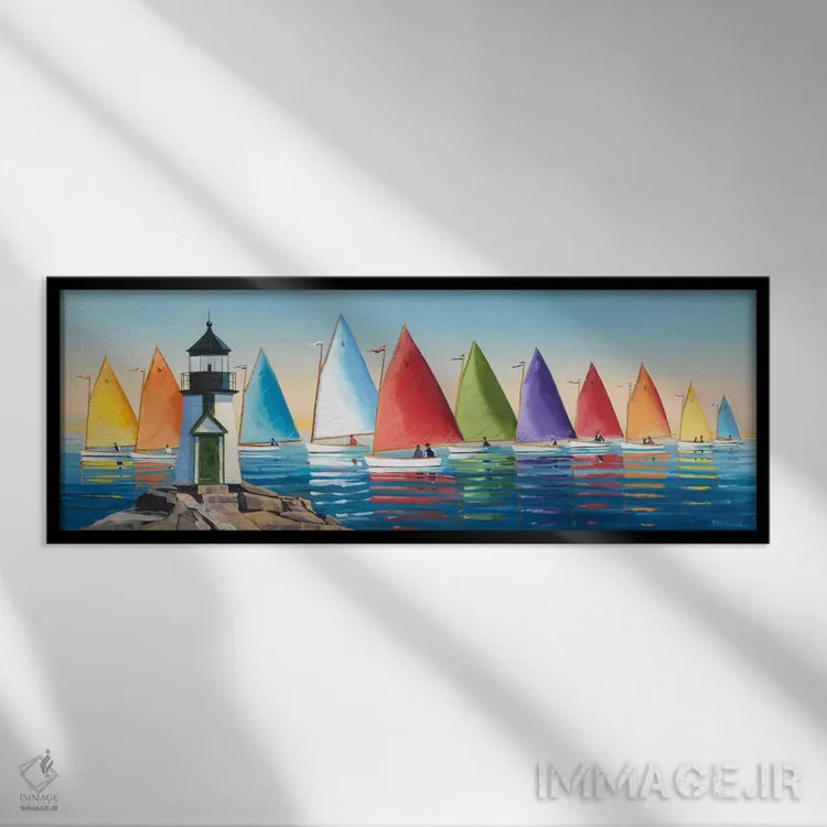 تابلو پس از مسابقهها اثر سالی کالدول فیشر - نمای قابدار مشکی