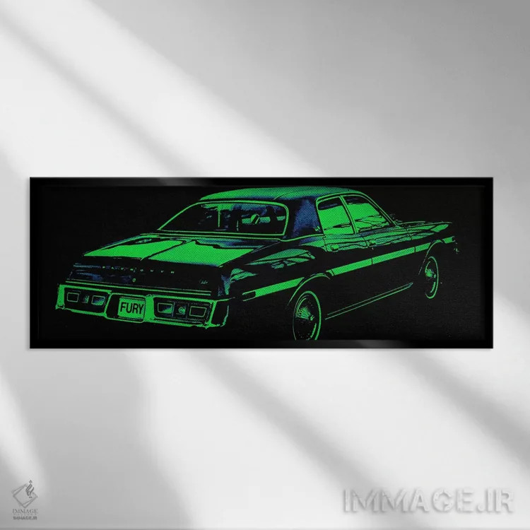 تابلو کادیلاک خشمگین (یا خشم کادی) اثر فایو بای فایو کالکتیو - نمای قابدار مشکی