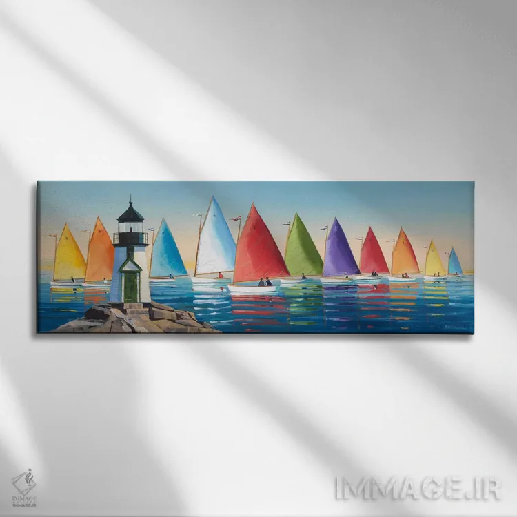 تابلو پس از مسابقهها اثر سالی کالدول فیشر - نمای روبهرو روی دیوار