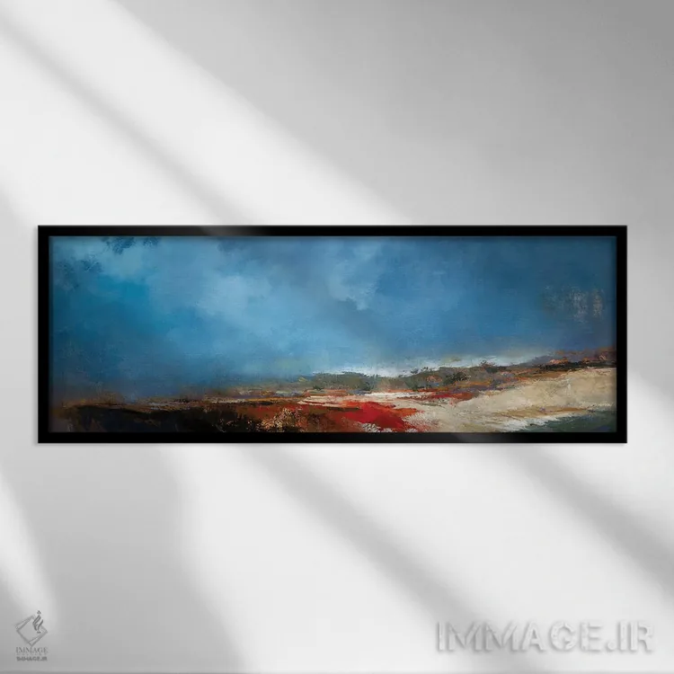 تابلو موسیقی ساحلی اثر پاتریک دنیس - نمای قابدار مشکی