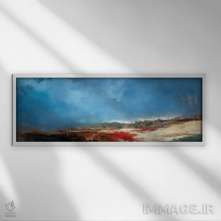 تابلو موسیقی ساحلی اثر پاتریک دنیس - نمای قابدار سفید