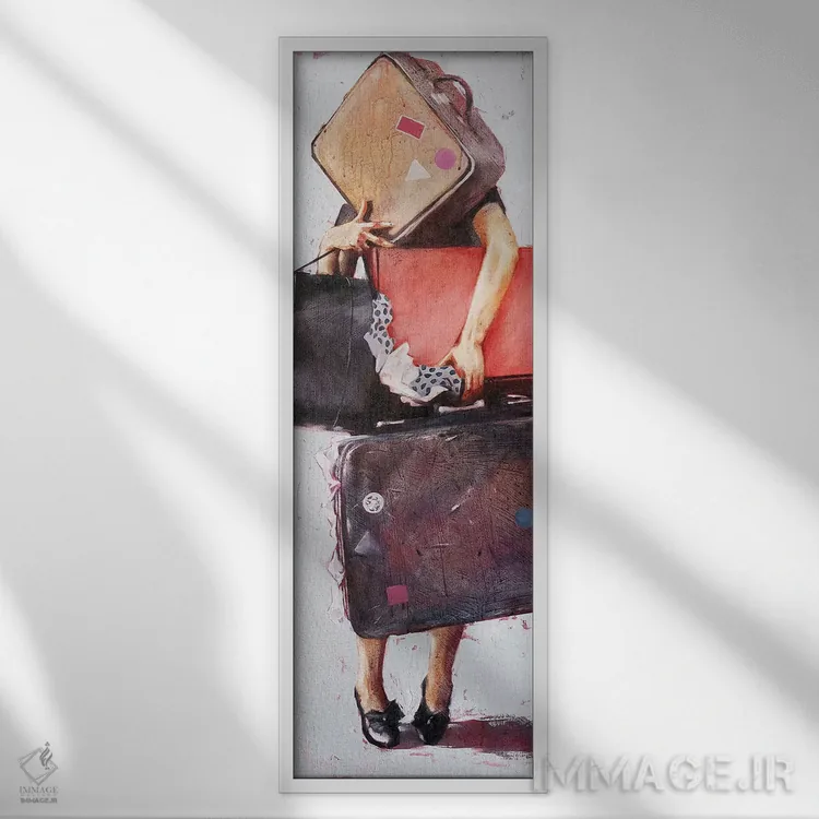 تابلو در تعطیلات اثر ایگور شولمان - نمای قابدار سفید