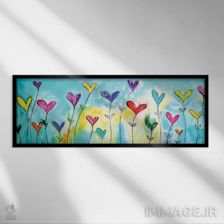 تابلو باغ اثر ایوان گوادراما - نمای قابدار مشکی