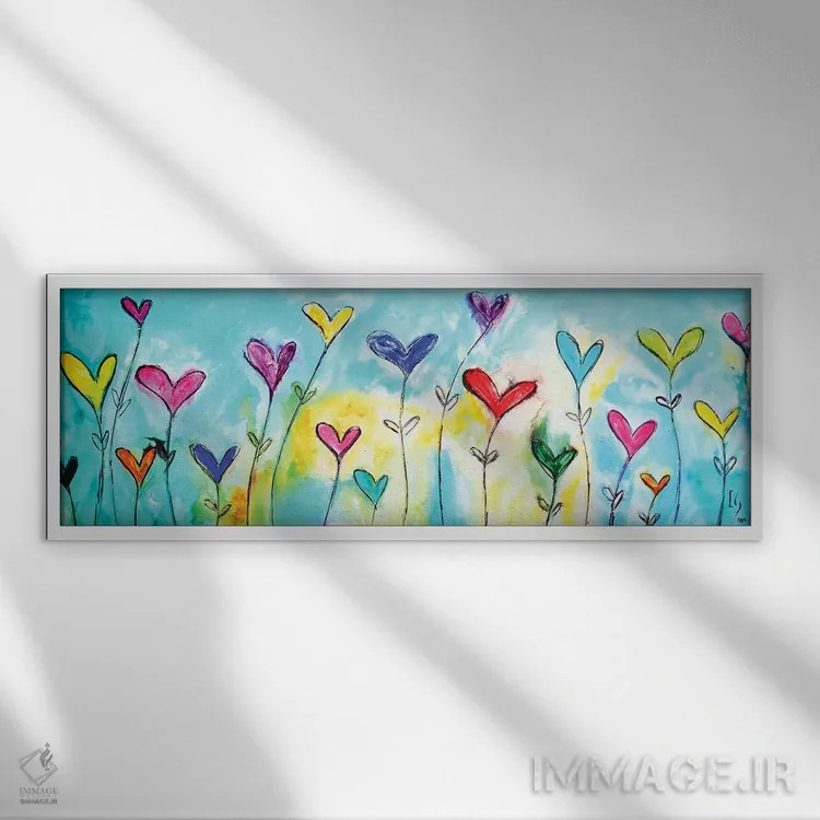 تابلو باغ اثر ایوان گوادراما - نمای قابدار سفید