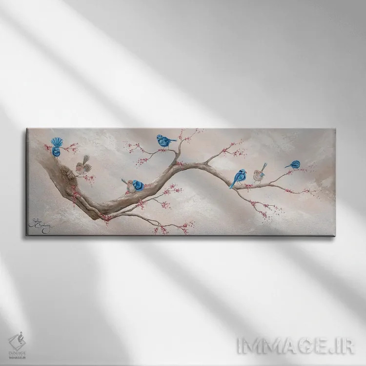 تابلو Ventures,پرنده پری وِرن، ماجراجوییها (نوعی پرنده استرالیایی) اثر ایزابیلا کارولِویچ - نمای روبهرو روی دیوار