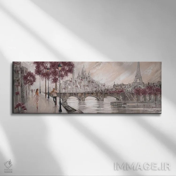 تابلو فریفتهٔ ملودی اثر ایزابیلا کارولِویچ - نمای روبهرو روی دیوار