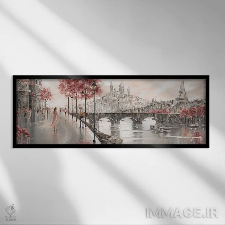 تابلو ملودی نفسگیر اثر ایزابیلا کارولِویچ - نمای قابدار مشکی