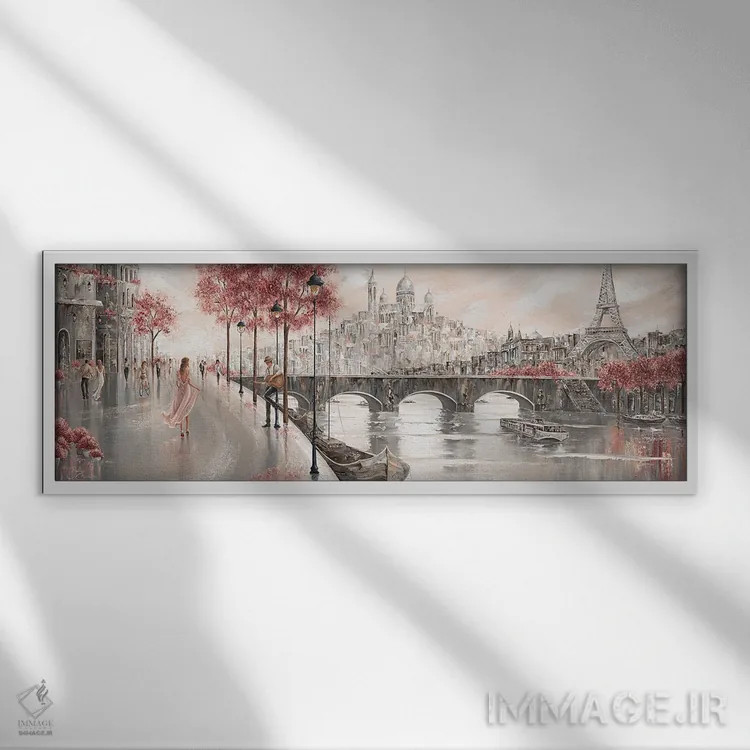 تابلو ملودی نفسگیر اثر ایزابیلا کارولِویچ - نمای قابدار سفید