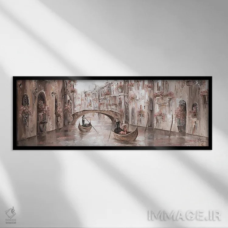 تابلو Venice Charm,آرامش، جذابیت ونیز اثر ایزابیلا کارولِویچ - نمای قابدار مشکی