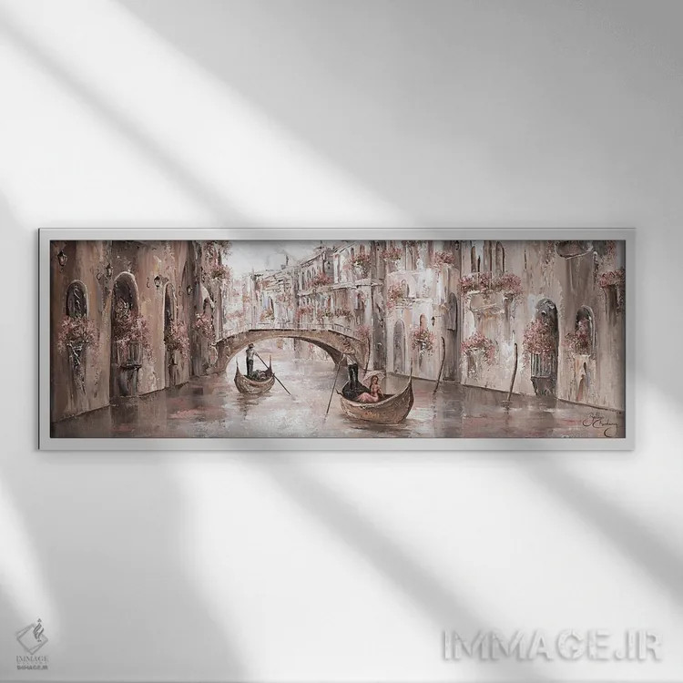 تابلو Venice Charm,آرامش، جذابیت ونیز اثر ایزابیلا کارولِویچ - نمای قابدار سفید