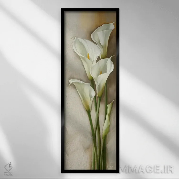 تابلو کالاس با ظرافت II (نوعی گل) اثر ایگور لیواشوف - نمای قابدار مشکی