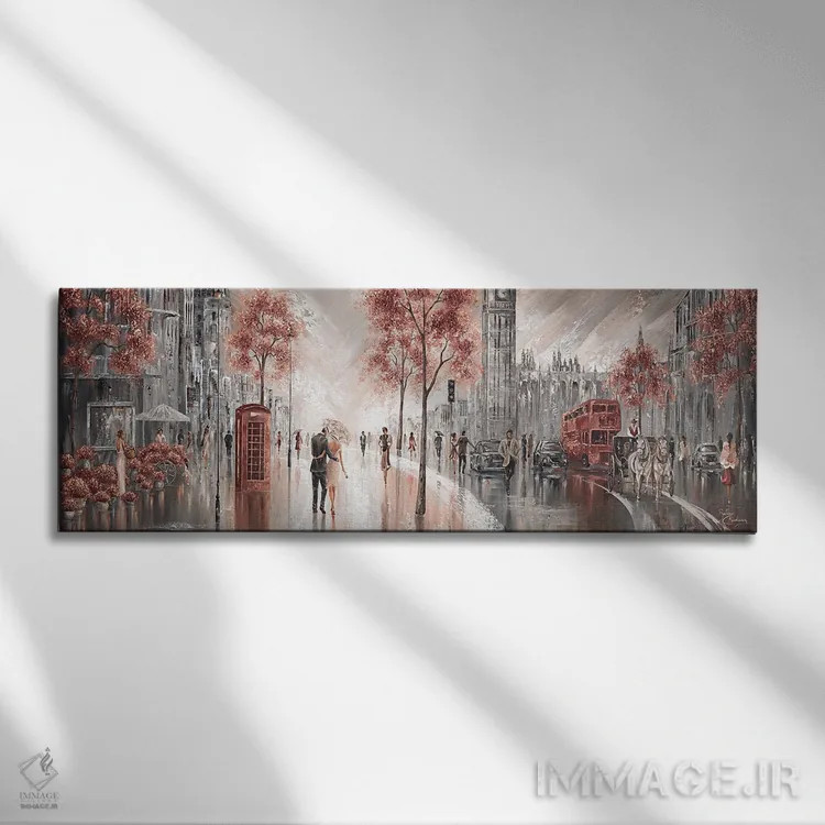 تابلو لندن لوکس ۲ اثر ایزابیلا کارولِویچ - نمای روبهرو روی دیوار