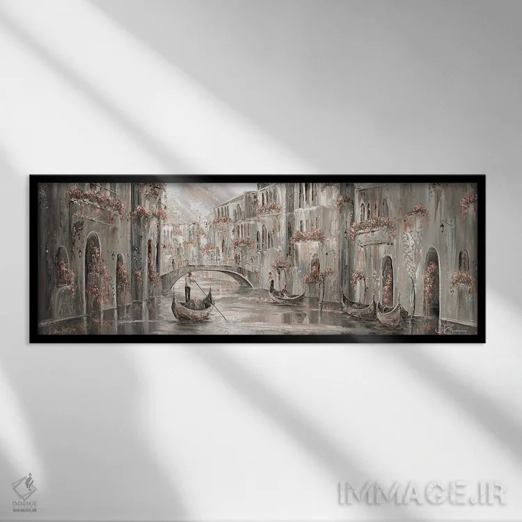 تابلو Venice Charm,اسرارآمیز، جذابیت ونیز اثر ایزابیلا کارولِویچ - نمای قابدار مشکی