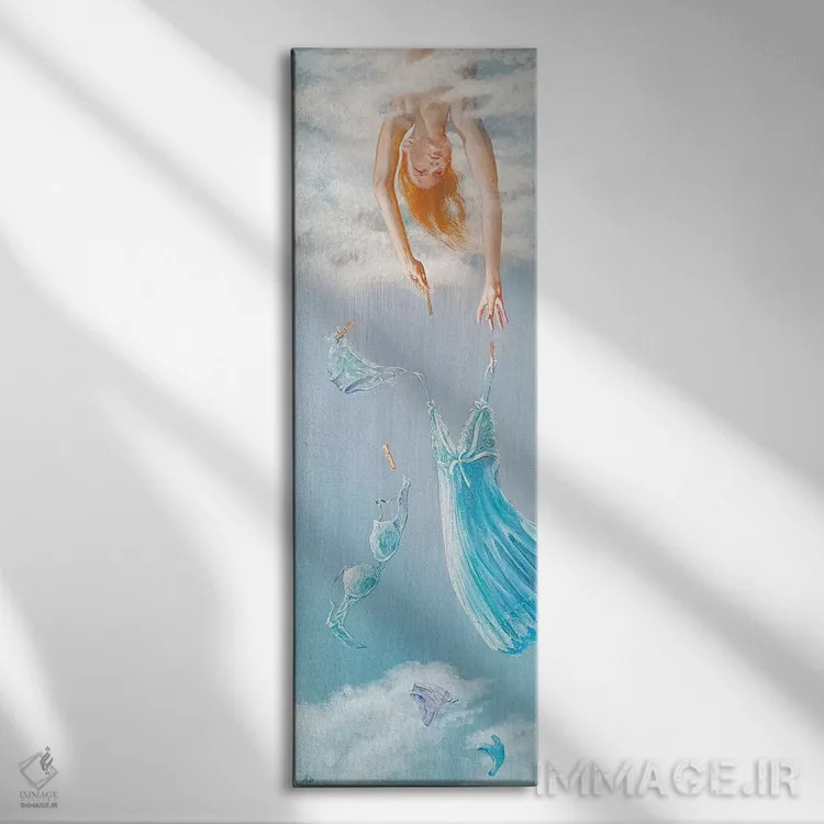 تابلو تسکین اثر ایزابل ماهه - نمای روبهرو روی دیوار