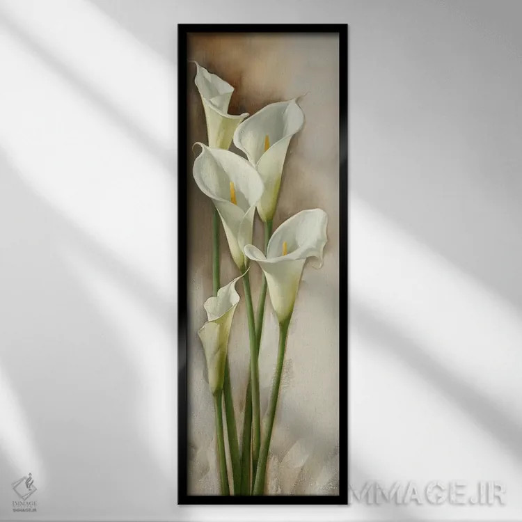 تابلو کالاس با ظرافت I (نوعی گل) اثر ایگور لیواشوف - نمای قابدار مشکی