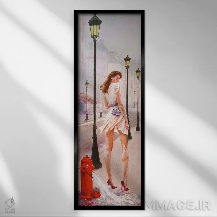 تابلو پاریس بیدار میشود اثر ایزابل ماهه - نمای قابدار مشکی