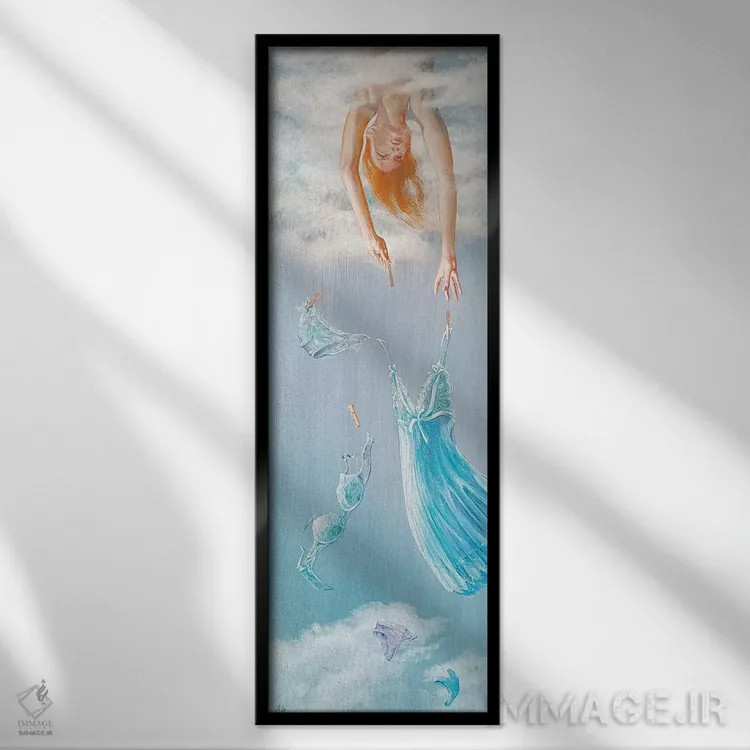 تابلو تسکین اثر ایزابل ماهه - نمای قابدار مشکی