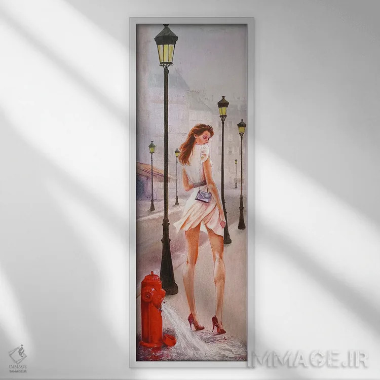تابلو پاریس بیدار میشود اثر ایزابل ماهه - نمای قابدار سفید