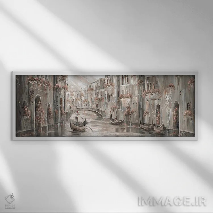 تابلو Venice Charm,اسرارآمیز، جذابیت ونیز اثر ایزابیلا کارولِویچ - نمای قابدار سفید