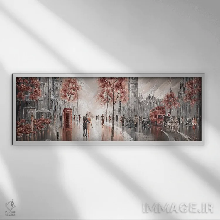 تابلو لندن لوکس ۲ اثر ایزابیلا کارولِویچ - نمای قابدار سفید