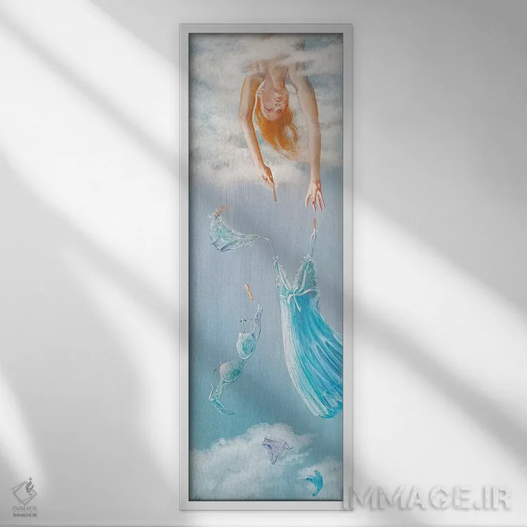 تابلو تسکین اثر ایزابل ماهه - نمای قابدار سفید