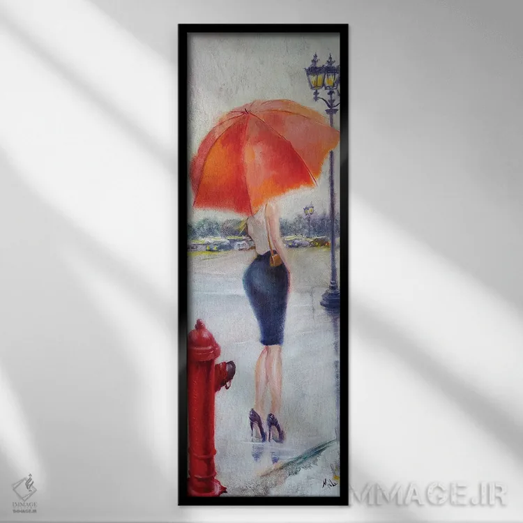 تابلو آتشافروز اثر ایزابل ماهه - نمای قابدار مشکی