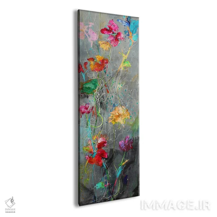 تابلو گلهای بلند اثر استودیو پِینت-اینگ - نمای پرسپکتیو محصول