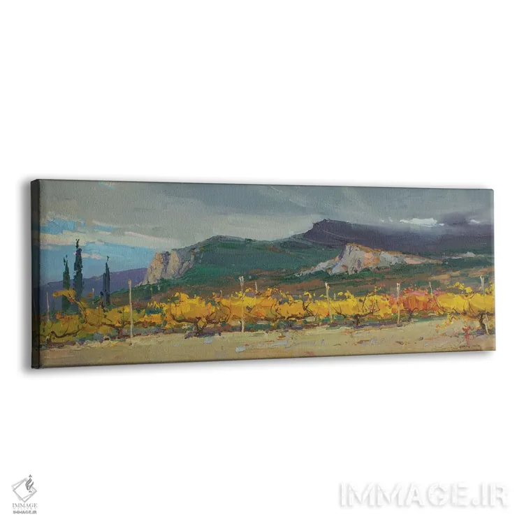 تابلو باغ انگور پاییزی اثر ایگور پوزدف - نمای پرسپکتیو محصول