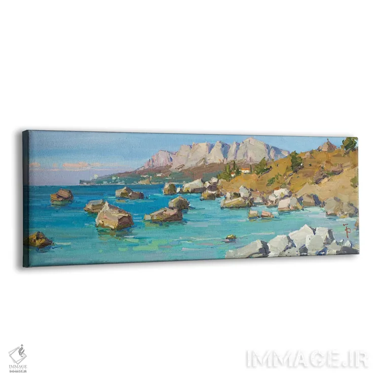 تابلو کنار دریای پاییزی اثر ایگور پوزدف - نمای پرسپکتیو محصول