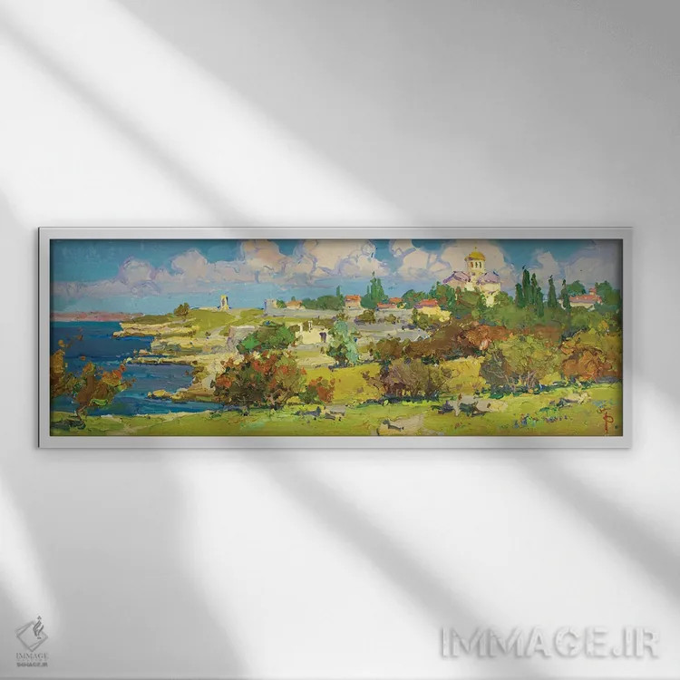 تابلو پاییز اثر ایگور پوزدف - نمای قابدار سفید