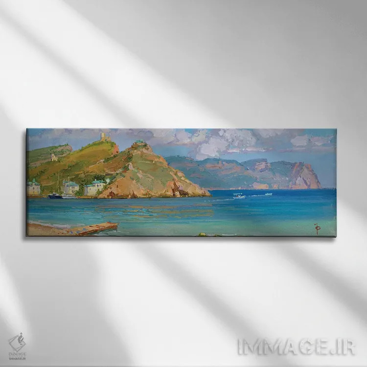 تابلو زیبایی دریای سیاه اثر ایگور پوزدف - نمای روبهرو روی دیوار