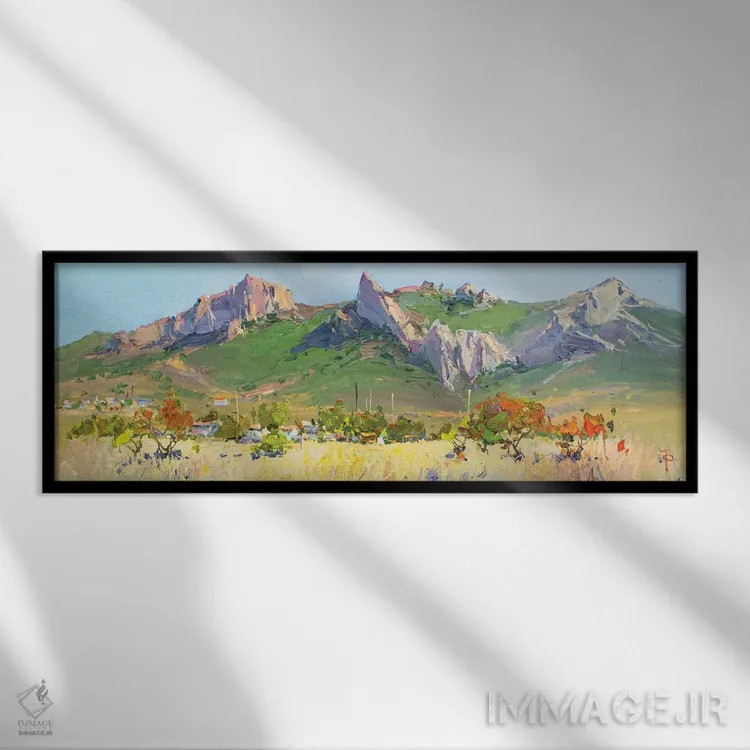 تابلو اوایل پاییز اثر ایگور پوزدف - نمای قابدار مشکی