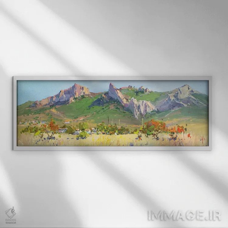 تابلو اوایل پاییز اثر ایگور پوزدف - نمای قابدار سفید