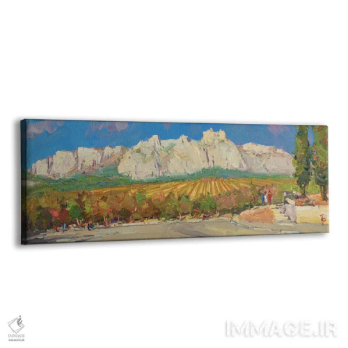 تابلو مزارع انگور پای کوه آیپتری اثر ایگور پوزدف - نمای پرسپکتیو محصول