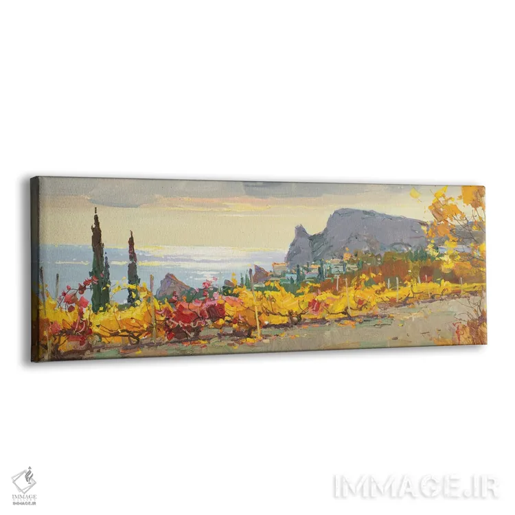 تابلو باغ انگور کنار دریا اثر ایگور پوزدف - نمای پرسپکتیو محصول