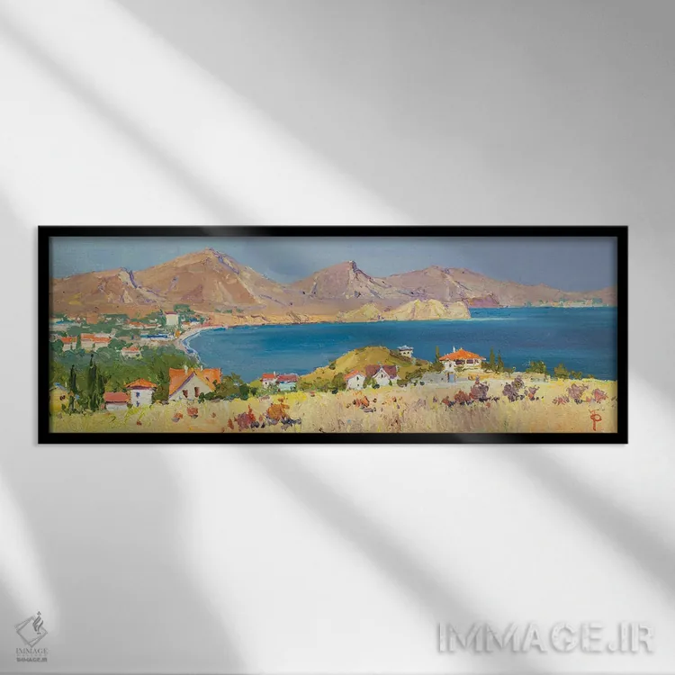 تابلو تابستان اثر ایگور پوزدف - نمای قابدار مشکی