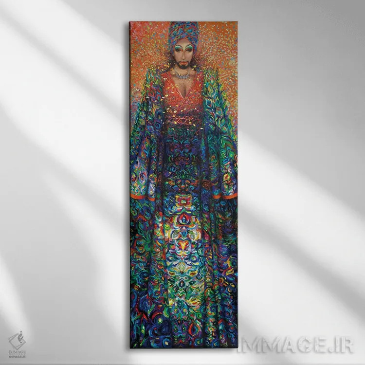 تابلو طلوع لسی انبه اثر آیریس اسکات - نمای روبهرو روی دیوار