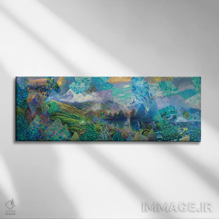 تابلو کامبوج اثر آیریس اسکات - نمای روبهرو روی دیوار