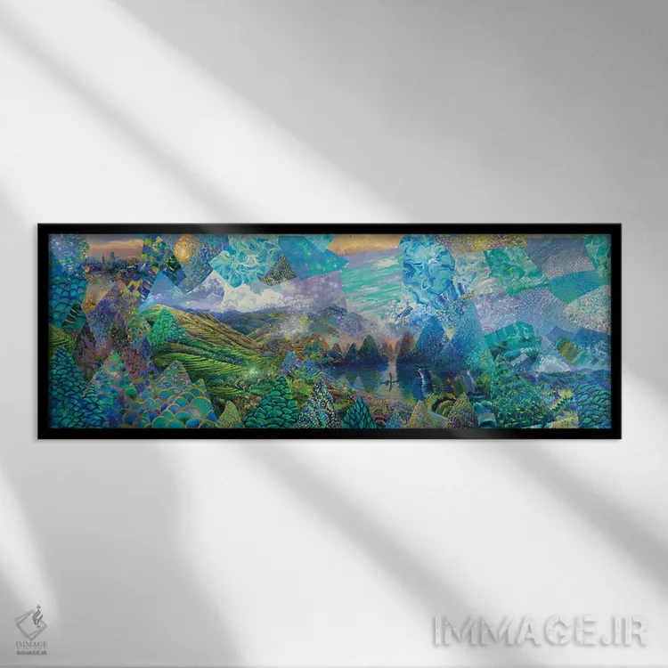 تابلو کامبوج اثر آیریس اسکات - نمای قابدار مشکی